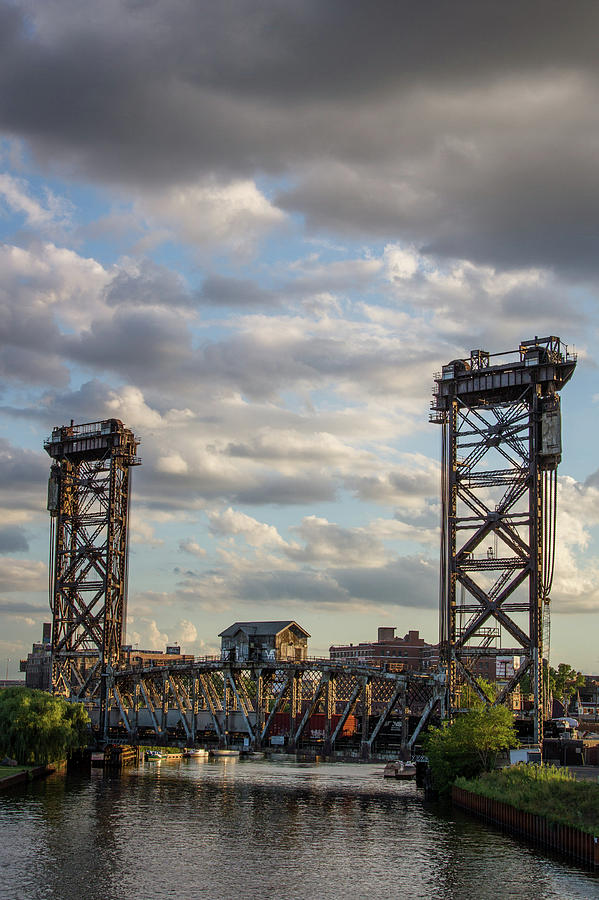 Chicago Photograph - Canal Street Lift Bridge by Mike Burgquist