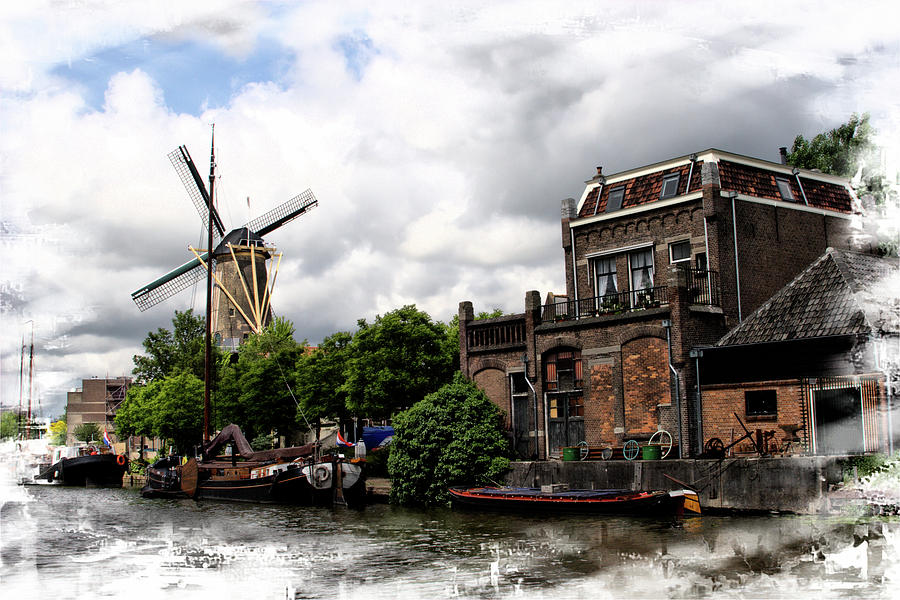 Canal Utrecht Holland Photograph by Hugh Smith