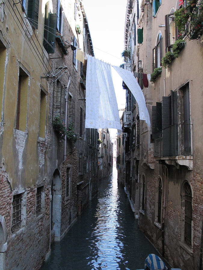 Holiday Photograph - Canal. Venice by Bernard Jaubert