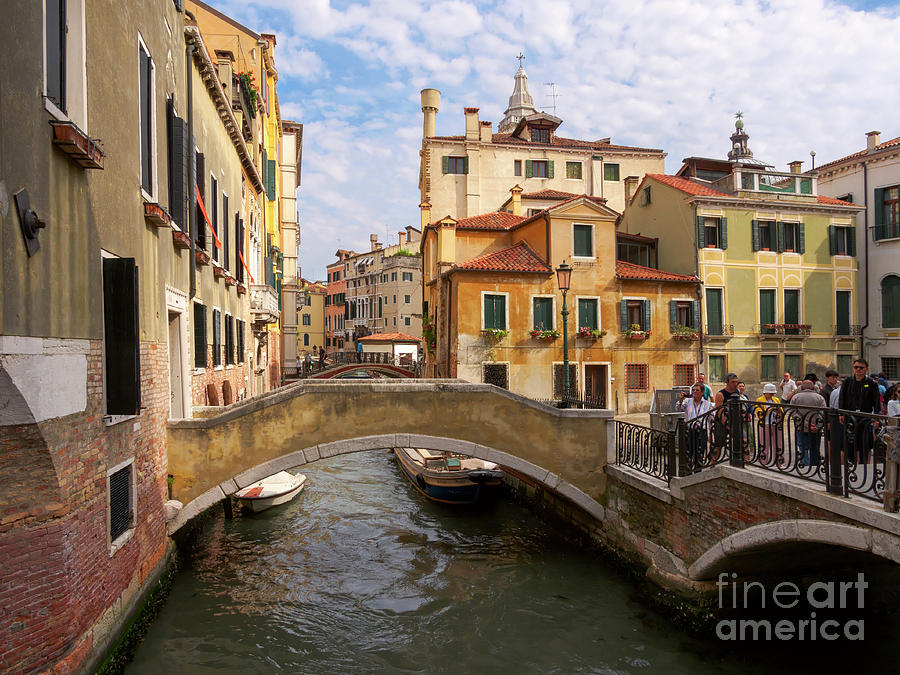 Canals and bridges in Venice Italy Photograph by Louise Heusinkveld