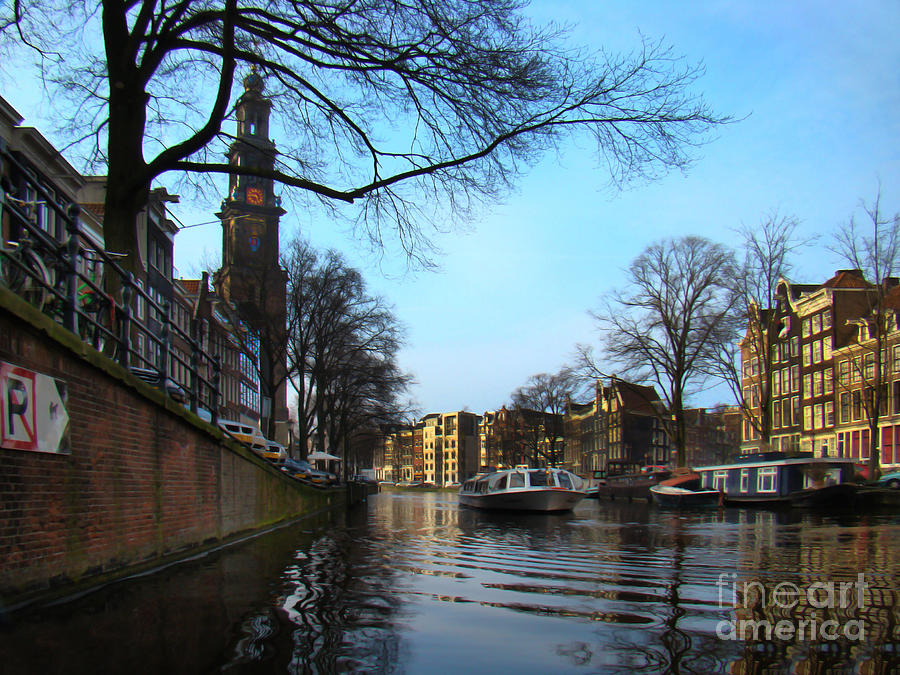 Bridge Photograph - Canals Of Amsterdam III by Al Bourassa