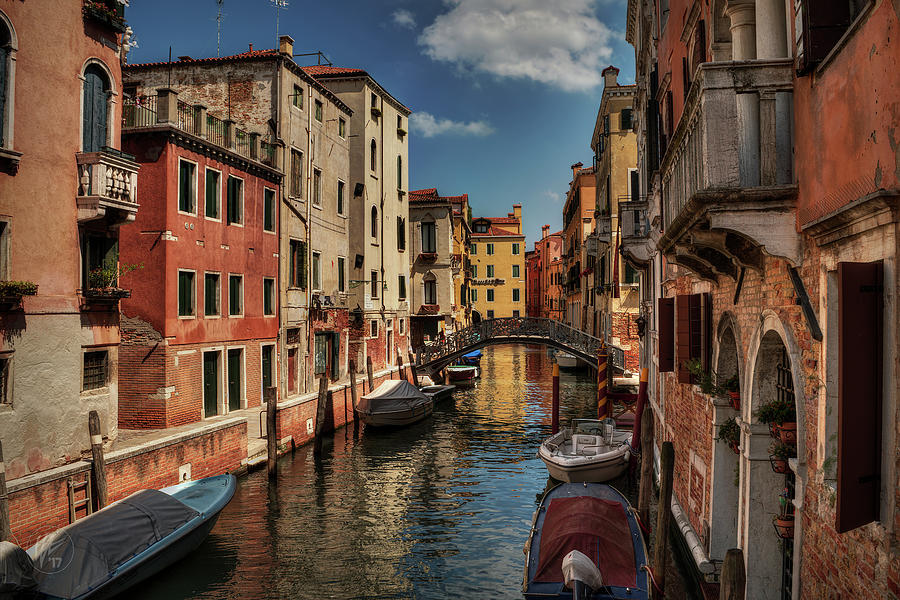 Canals of Venice 002 Photograph by Lance Vaughn