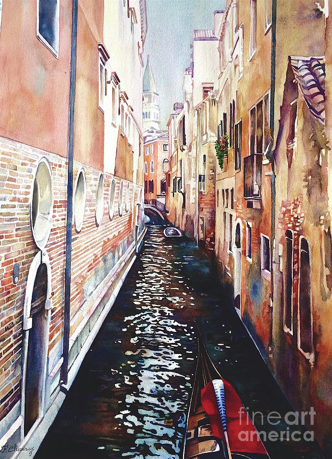 Canals of Venice Painting by Francoise Chauray