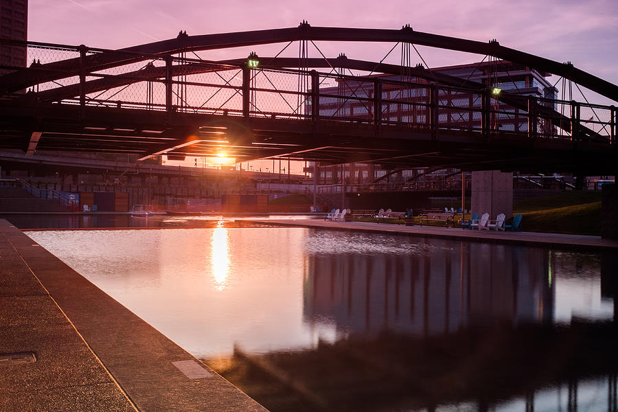 Canalside Dawn No 3 Photograph by Chris Bordeleau