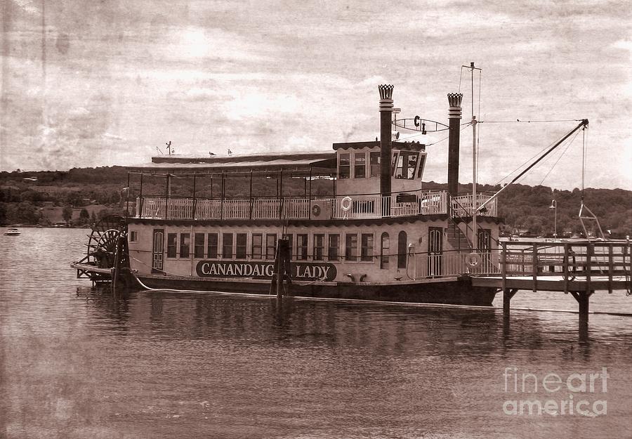 Canandaigua Lady Steamboat Replica Old Western Effect Photograph by Rose Santuci-Sofranko