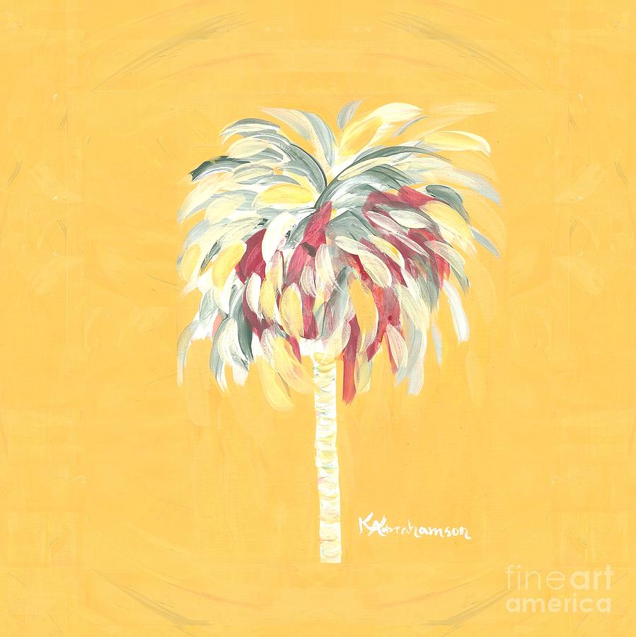 Canary Palm Tree Painting by Kristen Abrahamson