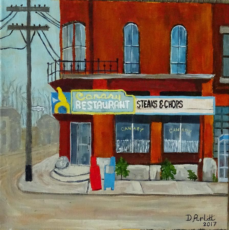 Canary Restaurant Painting by Diane Arlitt