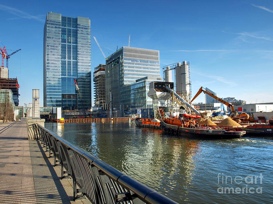 London Photograph - Canary Wharf Construction Works by John G Kavanagh