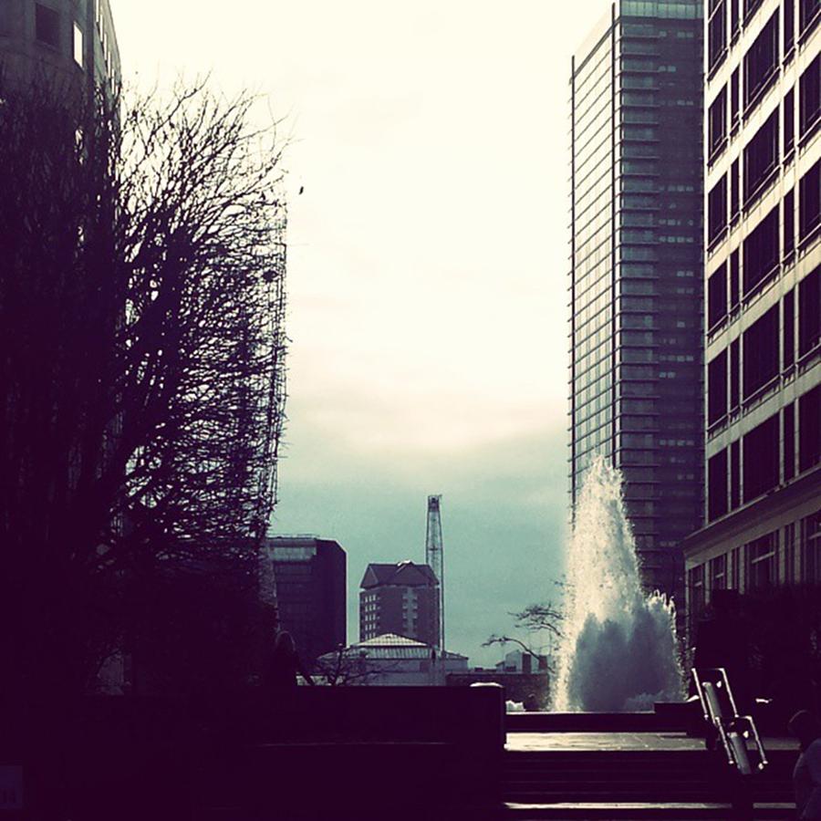 London Photograph - #canarywharf #london by Julie Featherstone