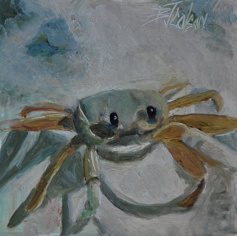 Crab Painting - Cancers Are Not Crabby by Billie Colson
