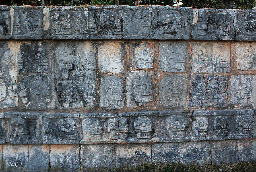 Cancun Mexico - Chichen Itza - Skull Platform Photograph by Ronald Reid