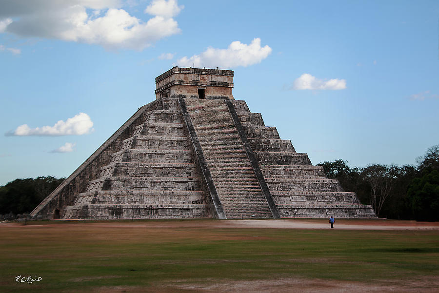 Cancun Mexico - Chichen Itza - Temple of Kukulcan-El Castillo Pyramid 2 Photograph by Ronald Reid