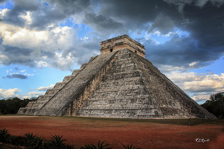Cancun Mexico - Chichen Itza - Temple of Kukulcan-El Castillo Pyramid 4 Photograph by Ronald Reid