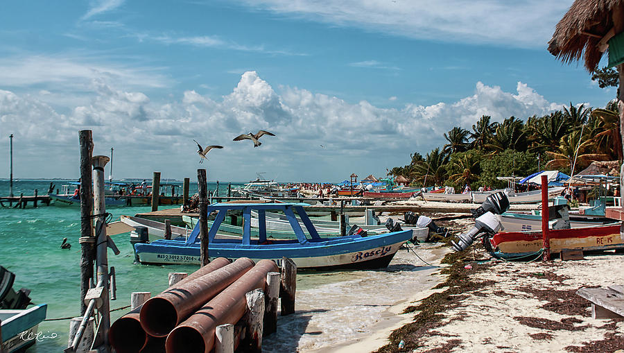 Cancun Mexico - Isla Mujeres - Boats Docked but Ready Photograph by Ronald Reid