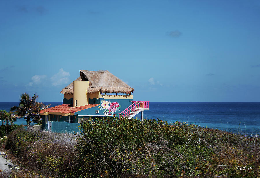 Cancun Mexico - Isla Mujeres - Caribbean Beach Home Photograph by Ronald Reid