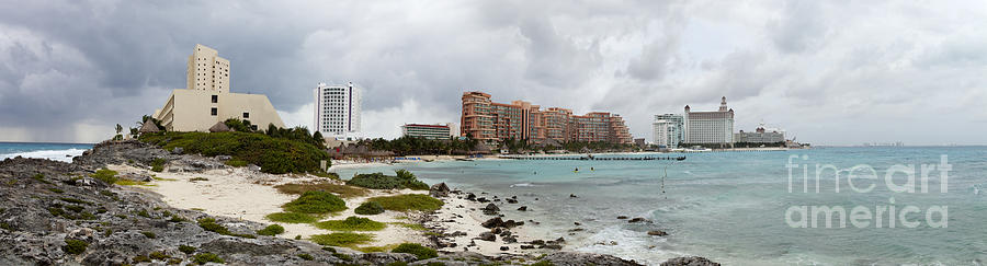 Cancun Mexico - Panoramic Photograph by Anthony Totah