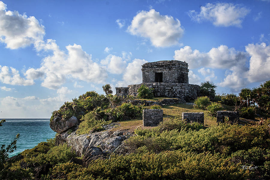 Cancun Mexico - Tulum Ruins - Temple for God of the Wind 2 Photograph by Ronald Reid