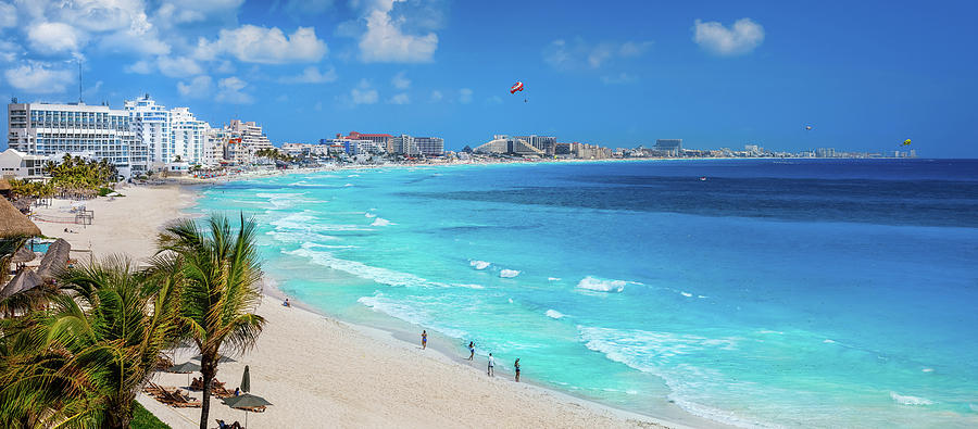 Cancun showing blue waters Photograph by Jonathan Ross