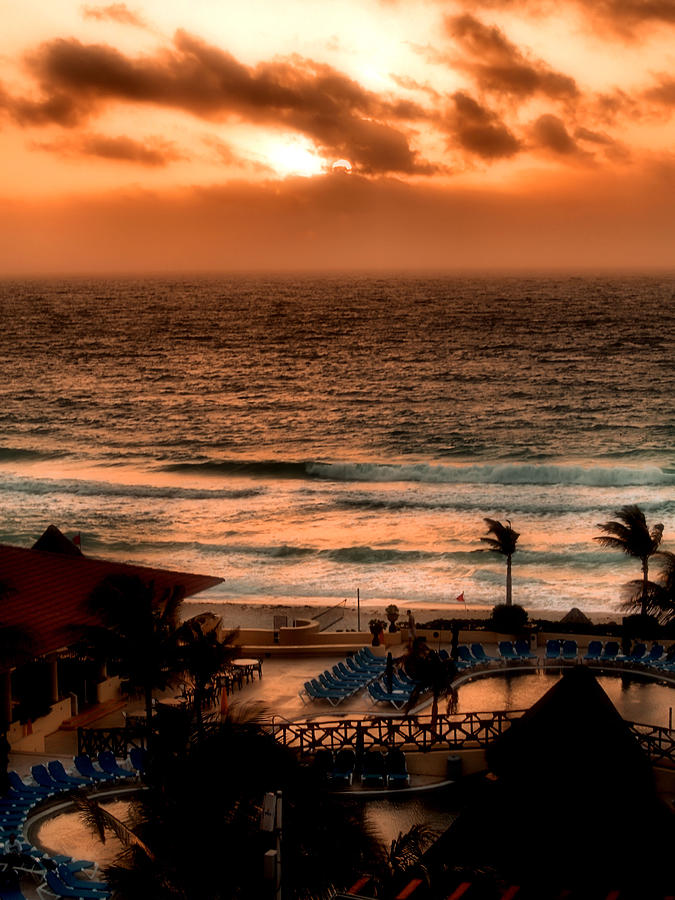 Cancun Sun Rise Photograph by Jimmy Ostgard