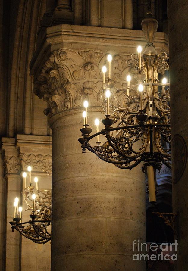 Candelabra at Notre Dame Photograph by Christine Jepsen