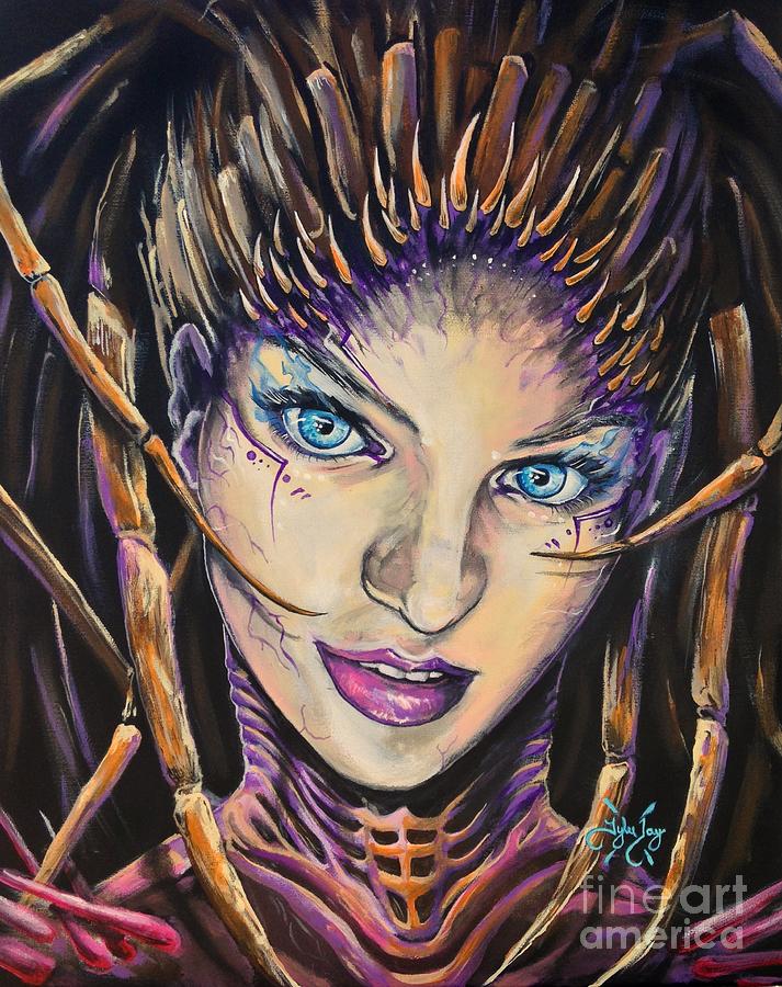 Candice Swanepoel as Kerrigan Painting by Tyler Haddox