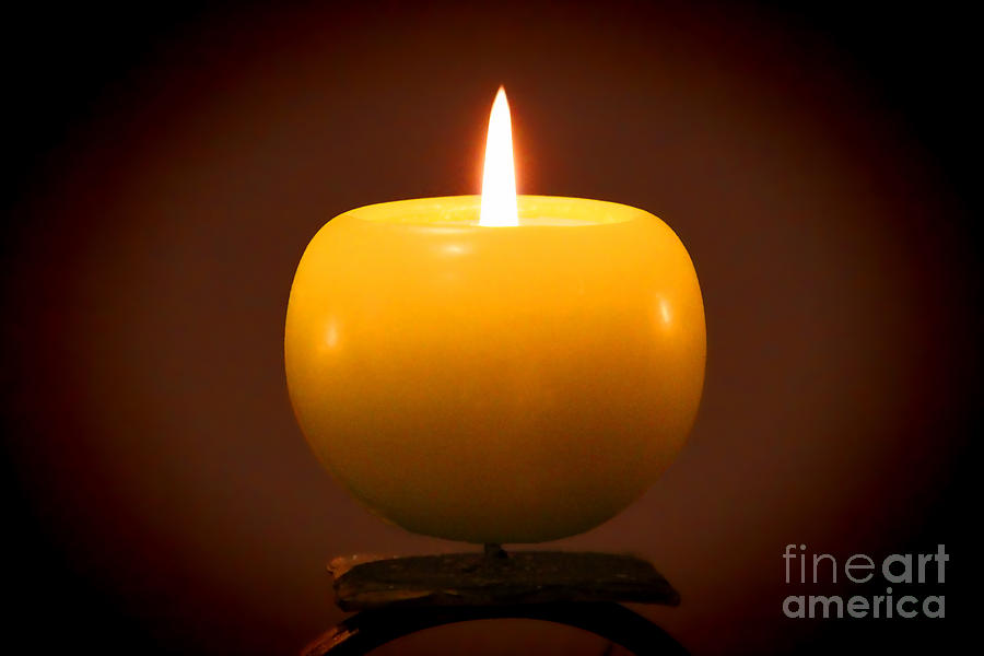Candle in the Night Photograph by Mariola Bitner