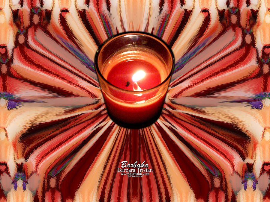 Candle Inspired #1173-10 Photograph by Barbara Tristan