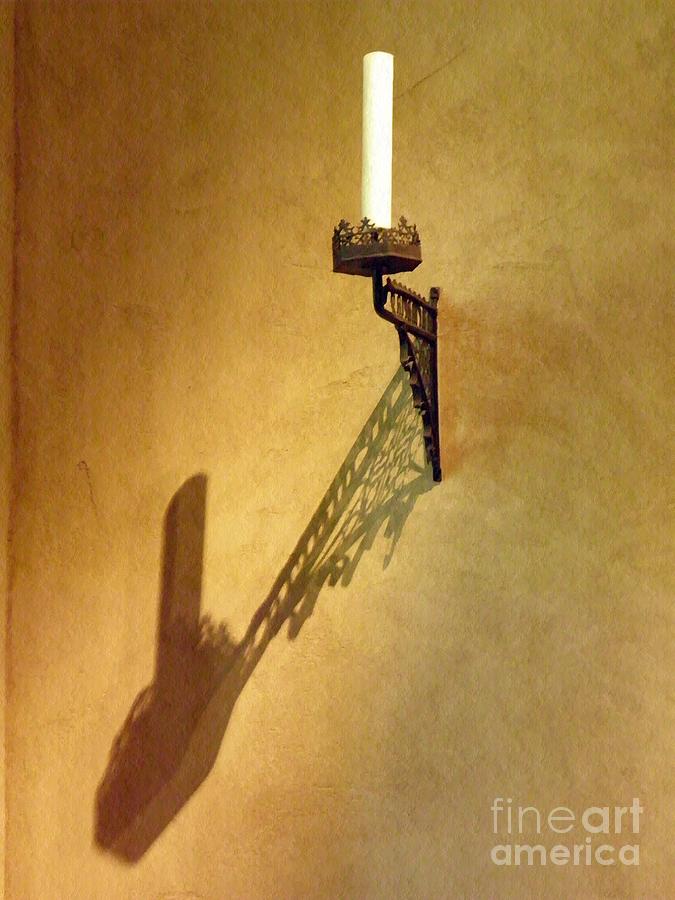 Candle on the Wall Photograph by Sarah Loft