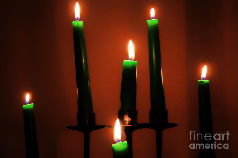 Candle Romance Photograph by Mariola Bitner