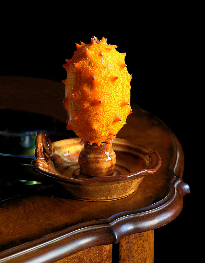 Candled Horned Melon Photograph by Viktor Savchenko