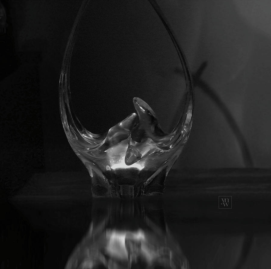 Candledish in Black and White Photograph by Yvonne Wright