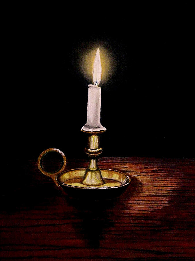 Candlelight Painting by Victoria Rhodehouse