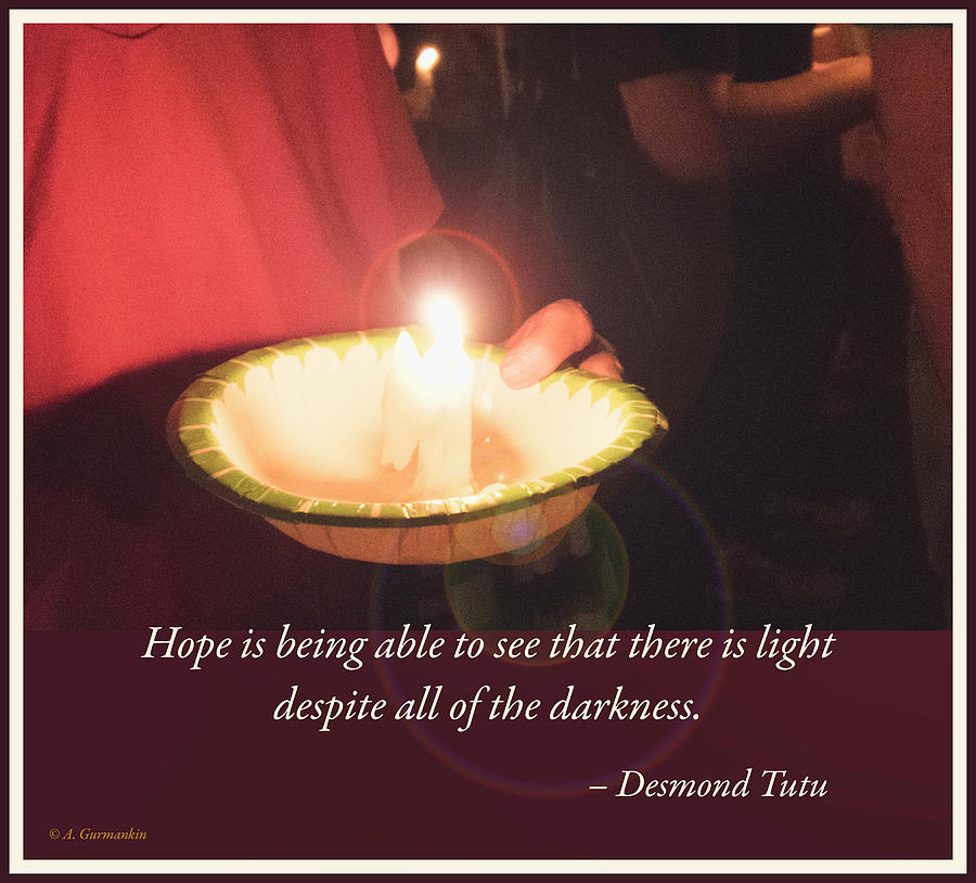 Candlelight Vigil, Hope Photograph by A Macarthur Gurmankin