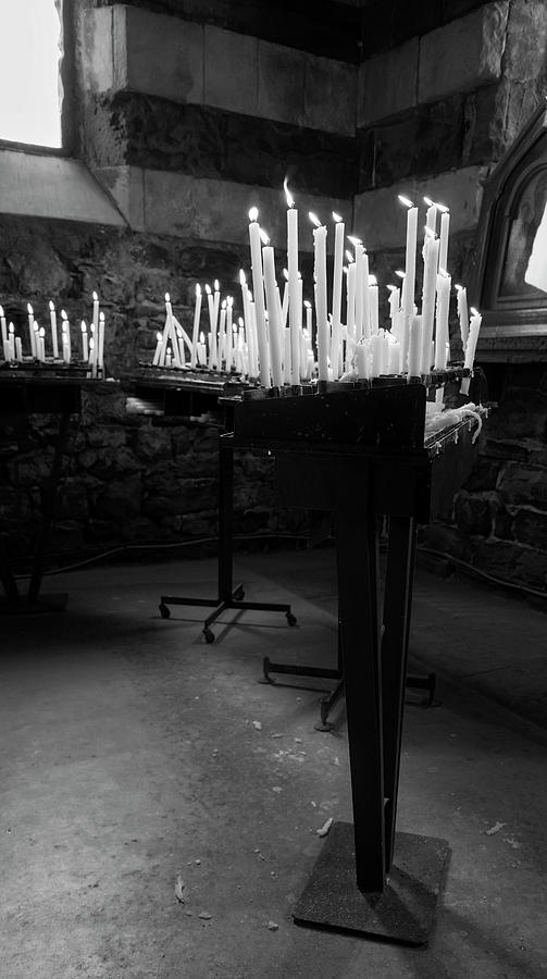 Candles Of St Peters Portovenere Italy Photograph