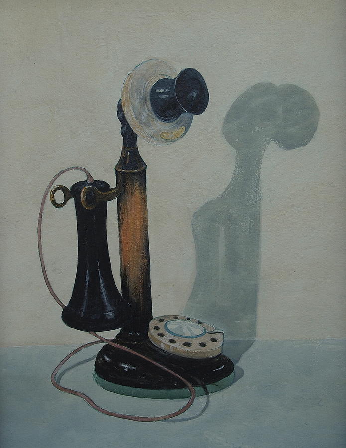 Candlestick Telephone Painting by E Colin Williams ARCA