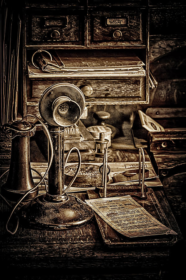 Candlestick Telephone Photograph by Susan Rissi Tregoning