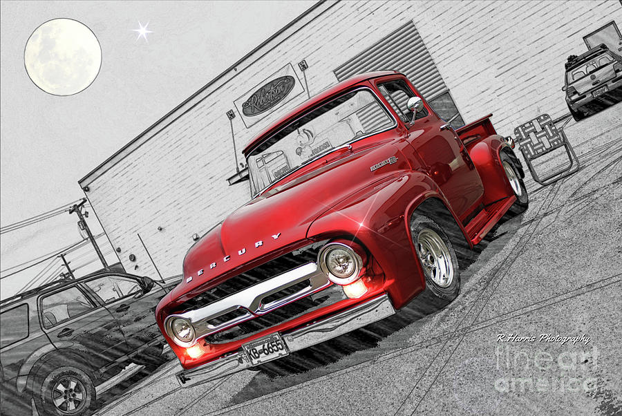 Candy Apple Red Mercury Pickup Photograph by Randy Harris