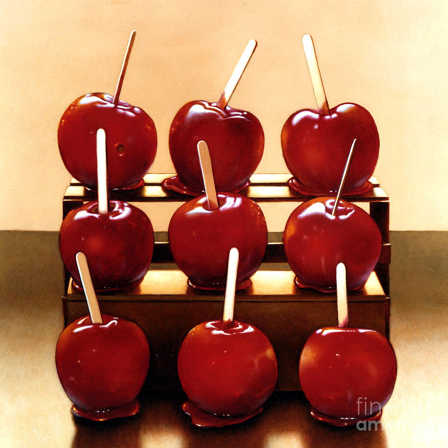 Apple Painting - Candy Apples by Lawrence Preston
