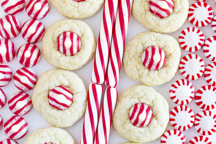 Cookie Photograph - Candy Cane Dreams by Teri Virbickis