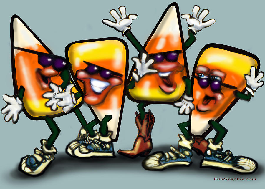 Candy Corn Gang Digital Art by Kevin Middleton