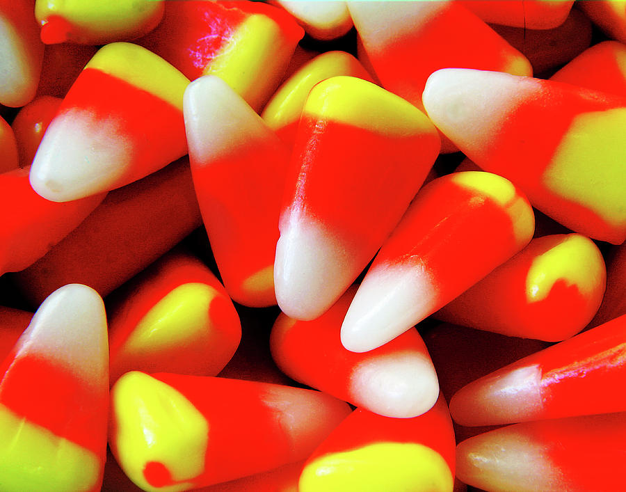 Candy Photograph - Candy corn by Rees Gordon