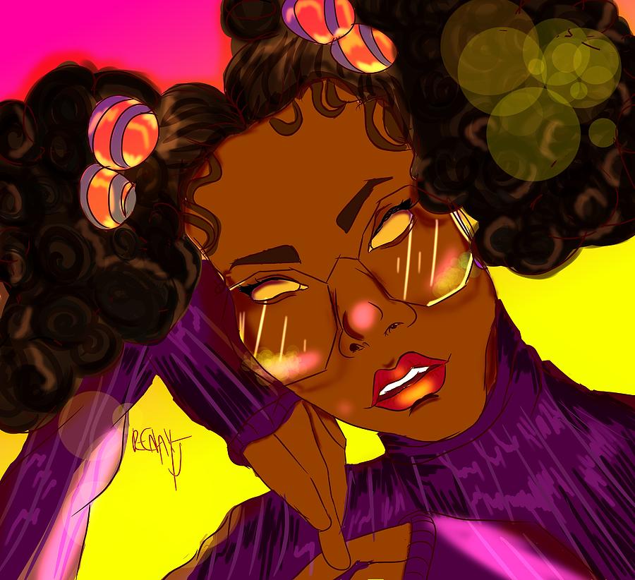 Candy Curls Digital Art by Tameka Jones - Fine Art America