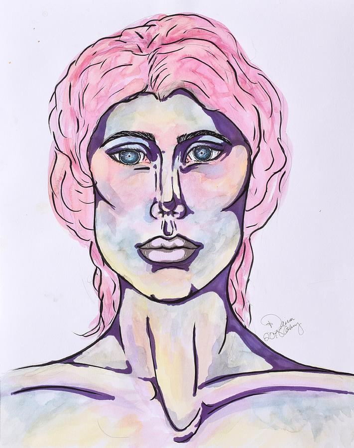Woman Mixed Media - Candy by Daina Coley Woman Mixed Media - Candy by Daina Coley