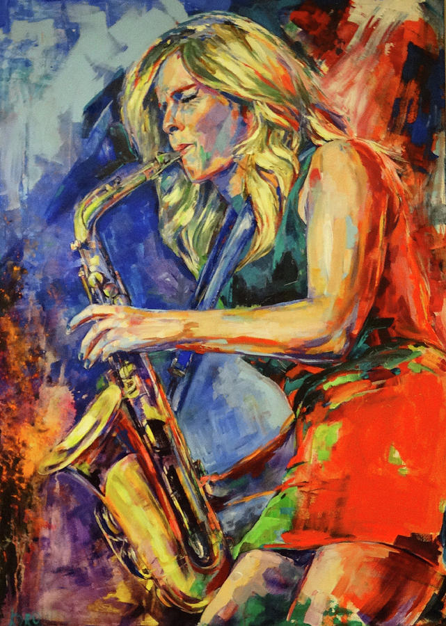 Candy Dulfer, Lily was here Painting by Koro Arandia Pixels