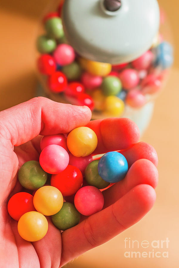 Candy Photograph - Candy hand at lolly store by Jorgo Photography