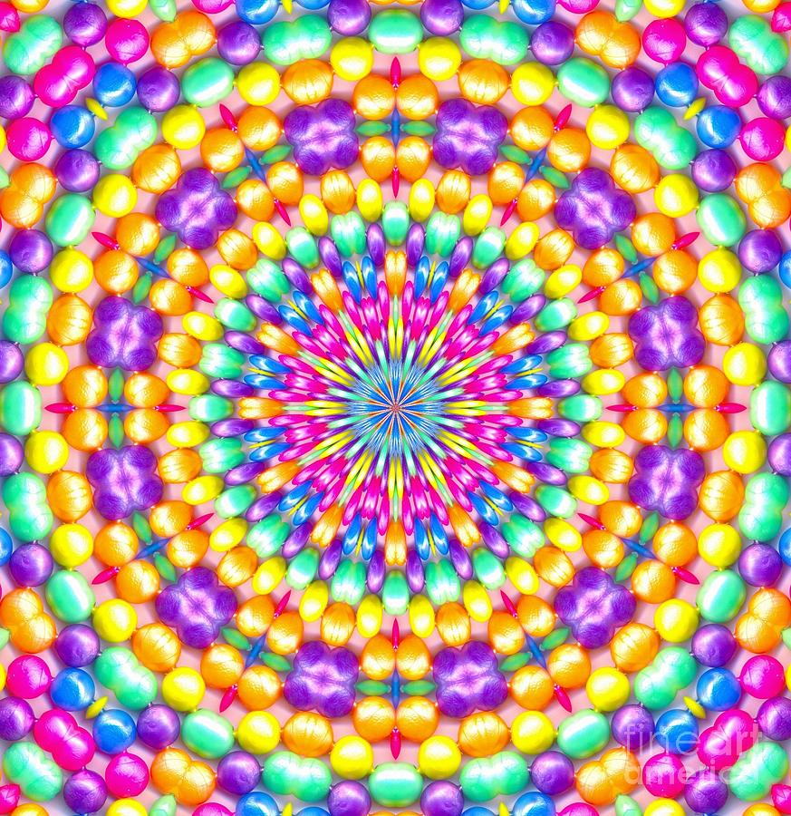 Candy Kaleidoscope Digital Art by Lori Kingston