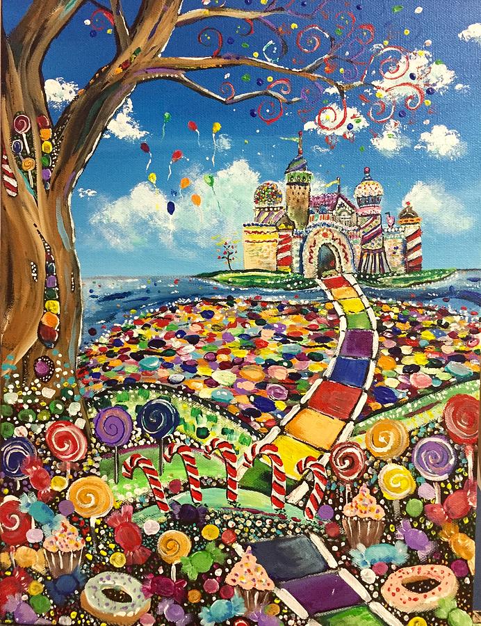 Candy Land Painting by Sabrina Logan