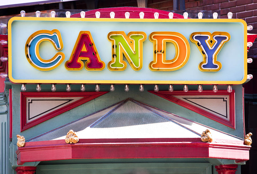 Candy Marquee Photograph by Art Block Collections