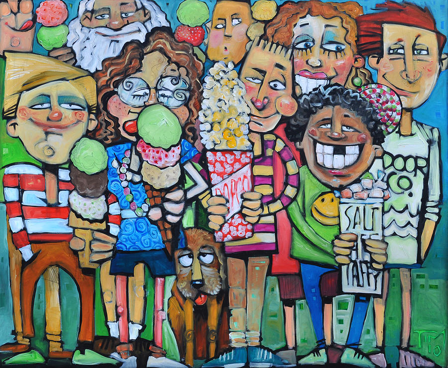 Candy Store Kids Painting by Tim Nyberg