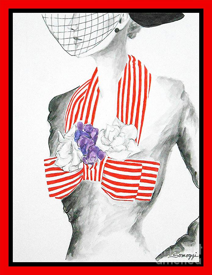 Hat Painting - Candy Striper by Jayne Somogy
